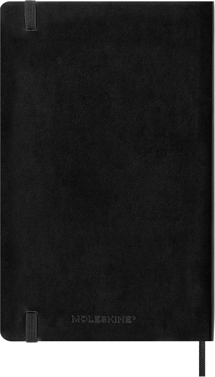 imageMoleskine Classic 18 Month 20252026 Daily Planner Soft Cover Large 5quot x 825quot Black 608 pages