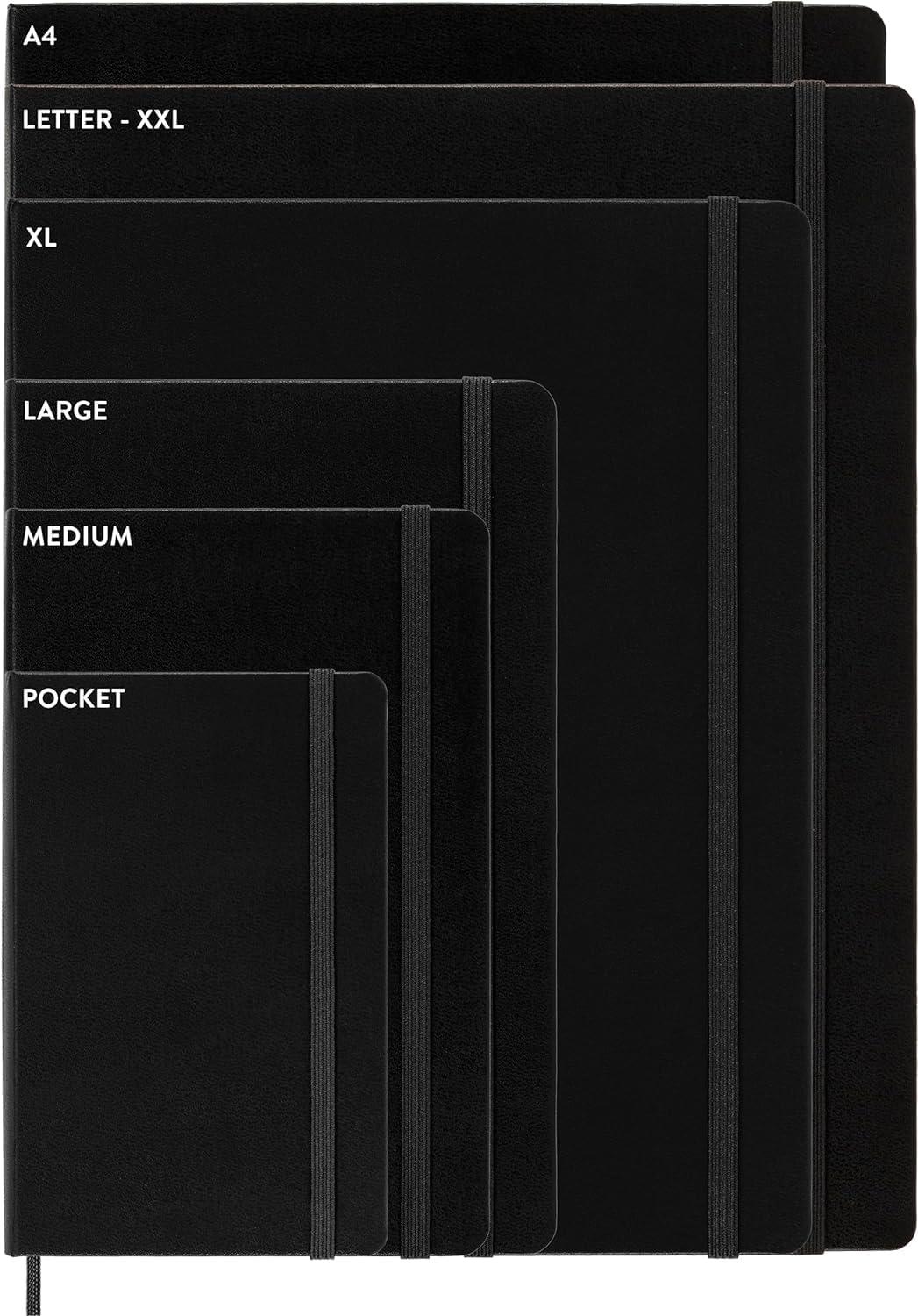 imageMoleskine Classic 18 Month 20252026 Daily Planner Soft Cover Large 5quot x 825quot Black 608 pages
