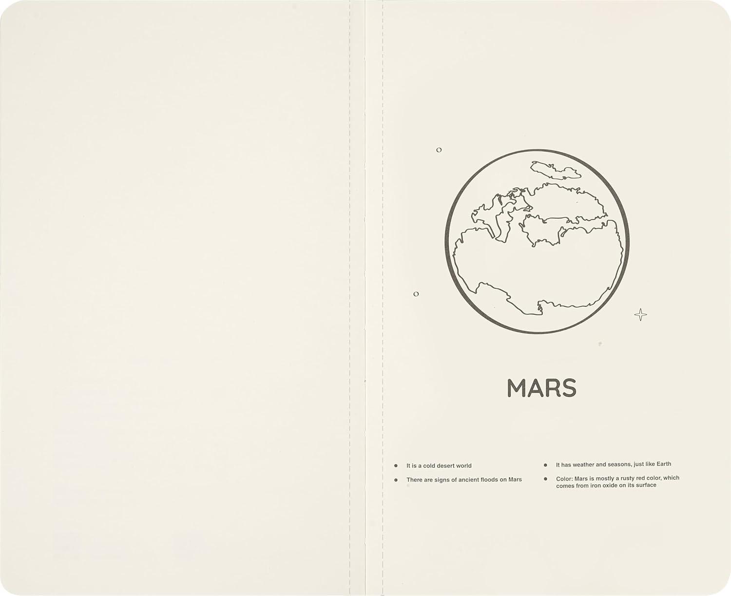 imageMoleskine Limited Edition NASAinspired Volant Journal Soft Cover Large 5quot x 825quot Plain BlueBlack 80 pages