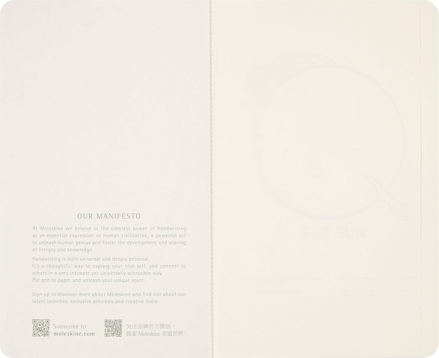 imageMoleskine Limited Edition NASAinspired Volant Journal Soft Cover Large 5quot x 825quot Plain BlueBlack 80 pages