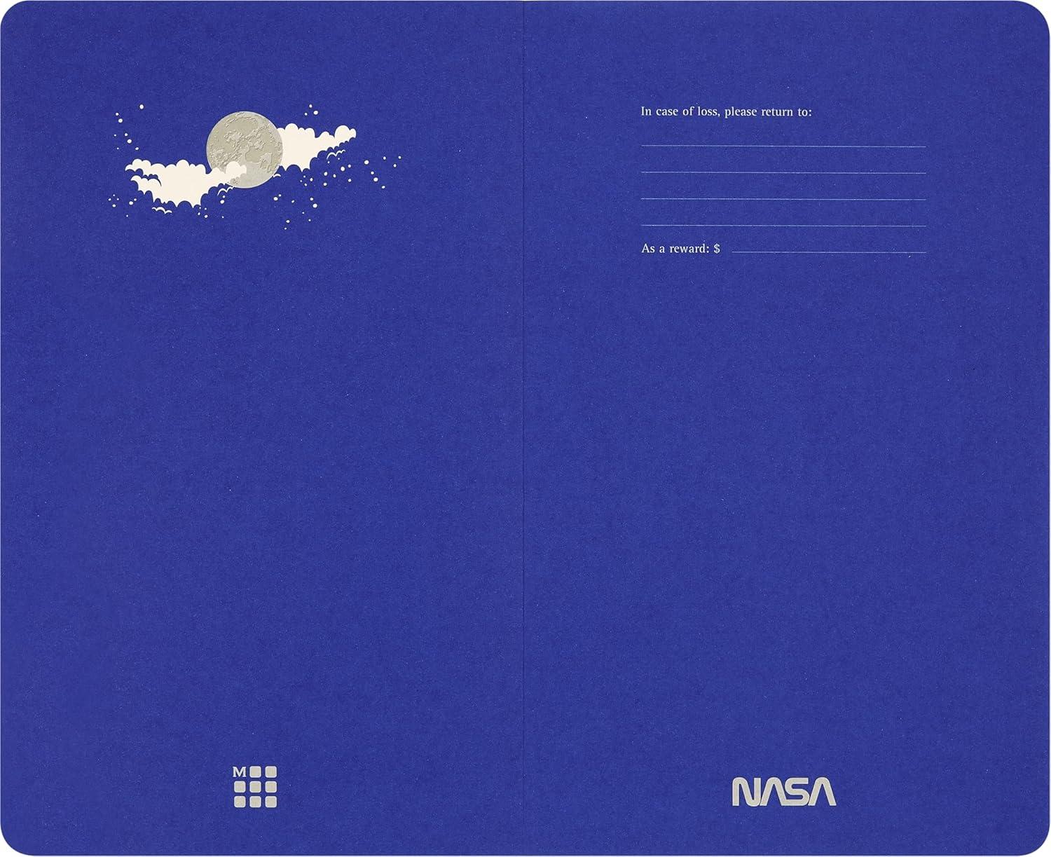 imageMoleskine Limited Edition NASAinspired Volant Journal Soft Cover Large 5quot x 825quot Plain BlueBlack 80 pages