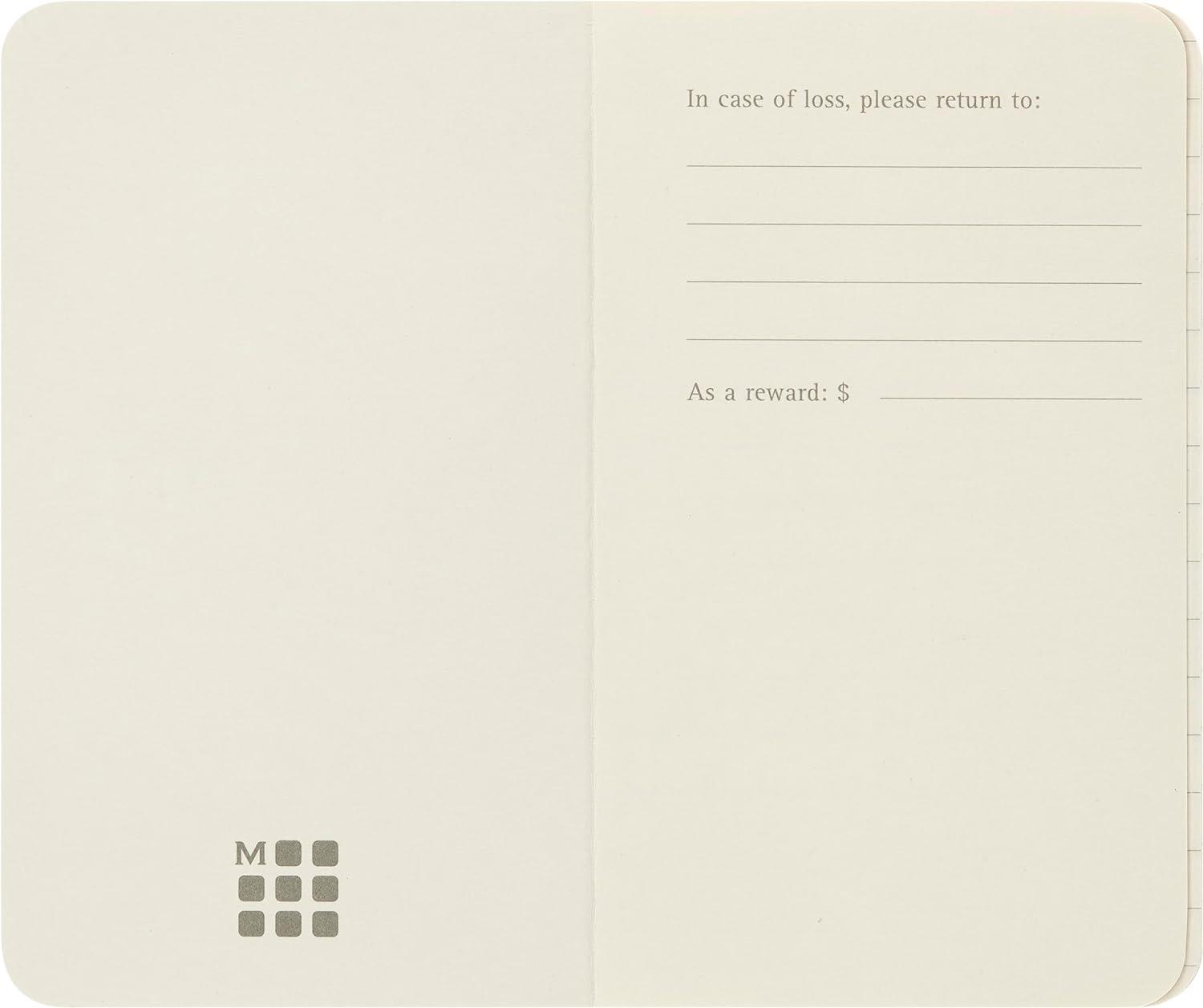 imageMoleskine Volant Journal Soft Cover Large 5quot x 825quot PlainBlank Coral OrangeAqua Blue 96 Pages Set of 2Forgetmenot Blue Amber Yellow