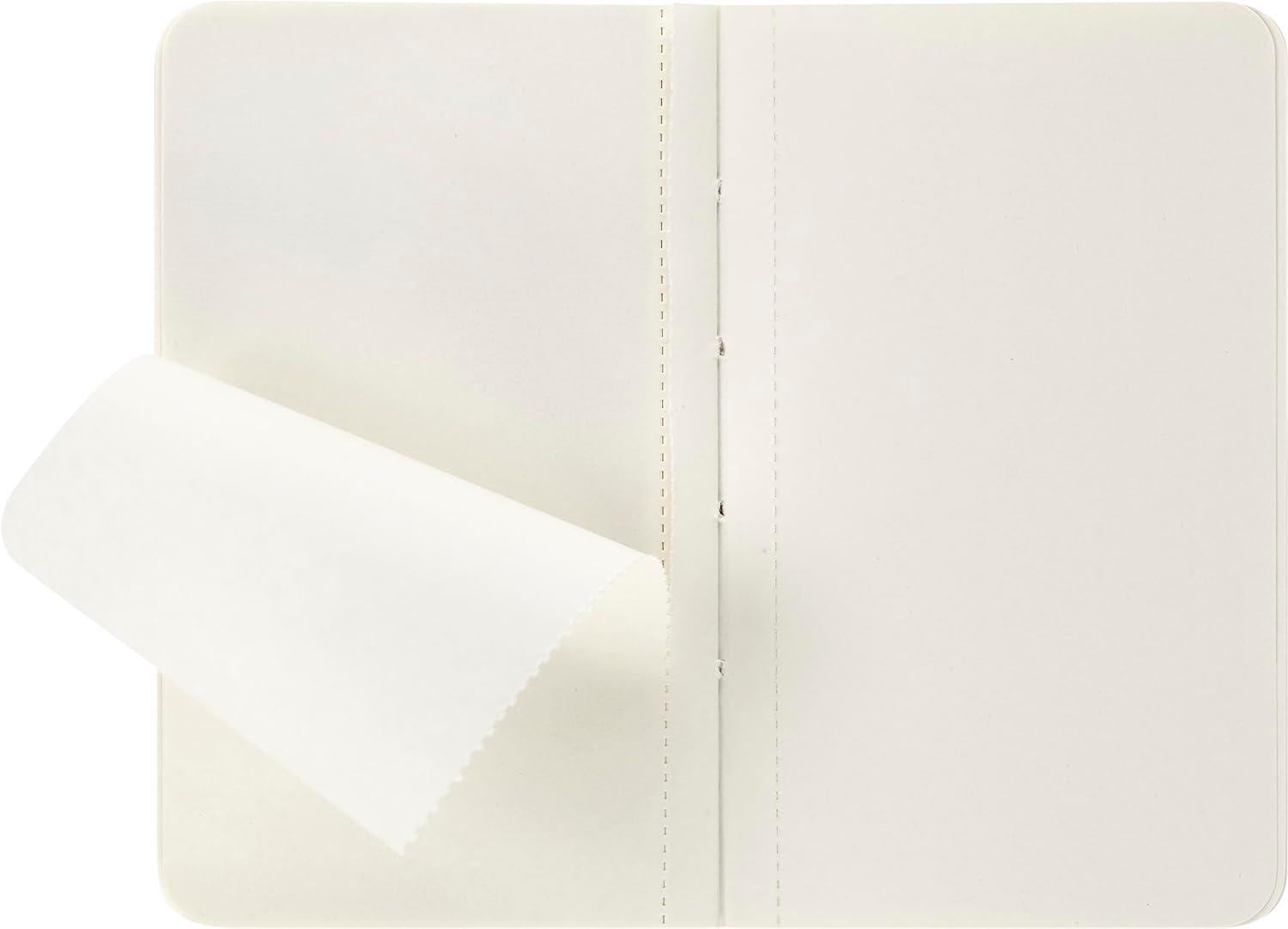 imageMoleskine Volant Journal Soft Cover Large 5quot x 825quot PlainBlank Coral OrangeAqua Blue 96 Pages Set of 2Forgetmenot Blue Amber Yellow