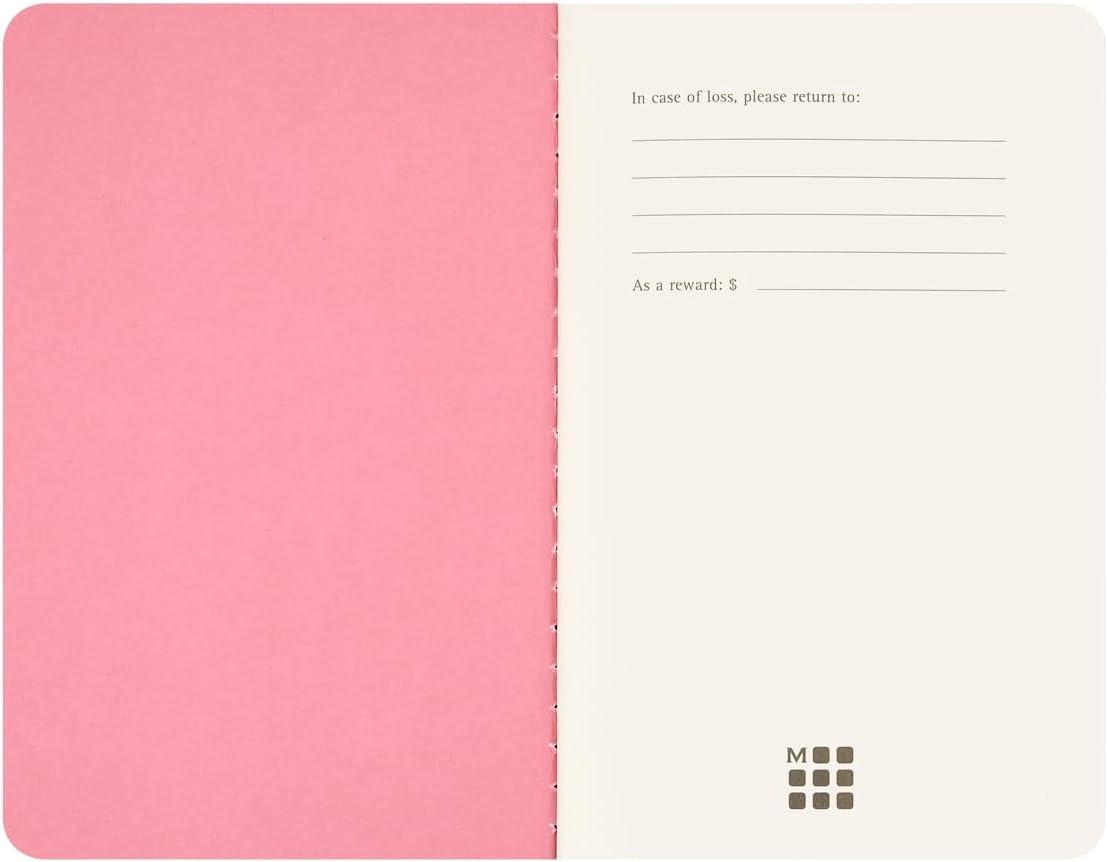 imageMoleskine x BLACKPINK Limited Edition Cahier Journals Pocket 35quot x 55quot PlainBlank Black ampamp Pink 64 Pages Set of 4