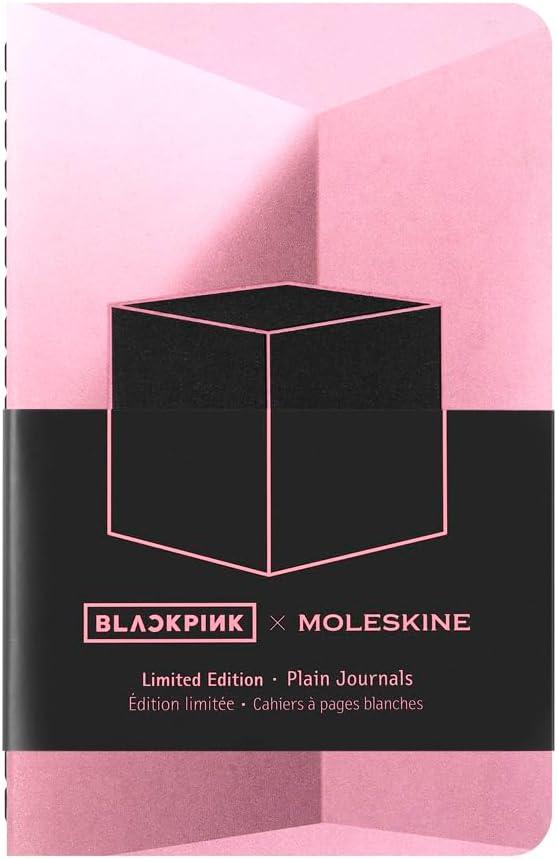 imageMoleskine x BLACKPINK Limited Edition Cahier Journals Pocket 35quot x 55quot PlainBlank Black ampamp Pink 64 Pages Set of 4