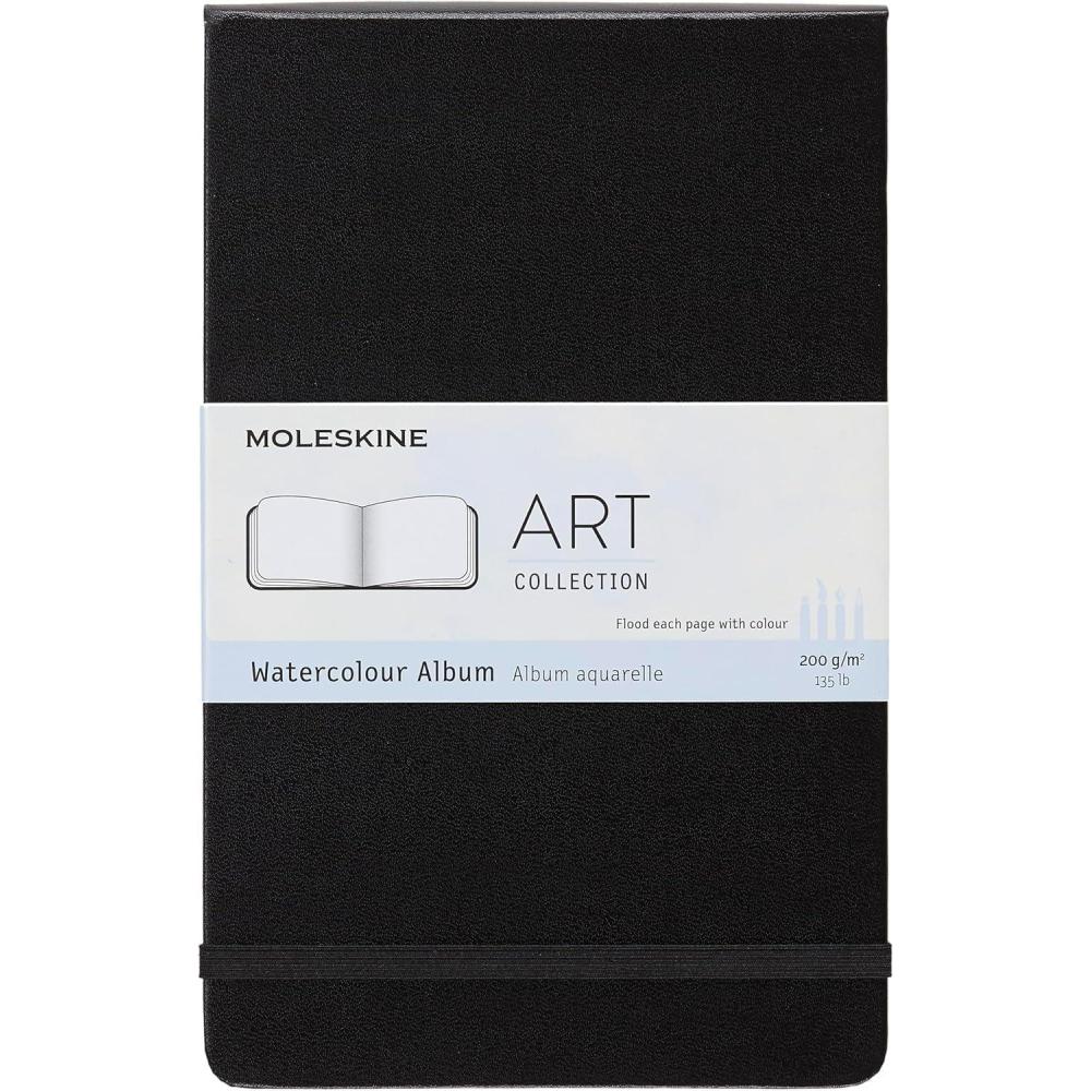 imageMoleskine Art Plus Watercolor Album Large Black Hard Cover 5 x 825