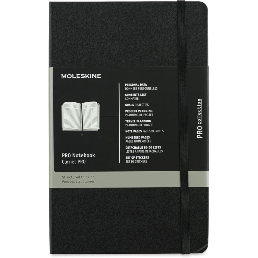 imageMoleskine PRO Notebook Soft Cover XL 75quot x 95quot Professional Project Planning Forest Green 192 PagesBlack