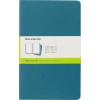 imageMoleskine Cahier Journal Soft Cover Large 5quot x 825quot RuledLined Black 80 Pages Set of 3Brisk Blue