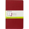 imageMoleskine Cahier Journal Soft Cover Large 5quot x 825quot RuledLined Black 80 Pages Set of 3Cranberry Red