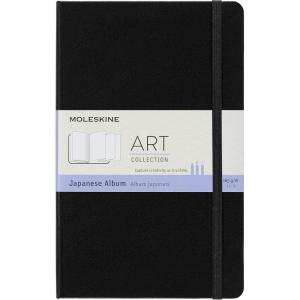 Moleskine Art Japanese Album, Hard Cover, Large (5″ x 8.25″) Plain/Blank, Black, 48 Pages