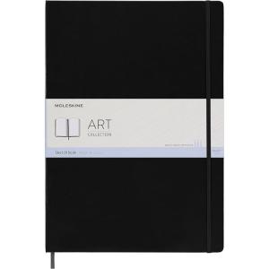 Moleskine Art Sketchbook, Hard Cover, A3 (11.75″ x 16.5″) Plain/Blank, Black, 96 Pages