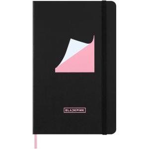 Moleskine x BLACKPINK Limited Edition Notebook, Hard Cover, Large (5″ x 8.25″) Ruled/Lined, Black, 240 Pages