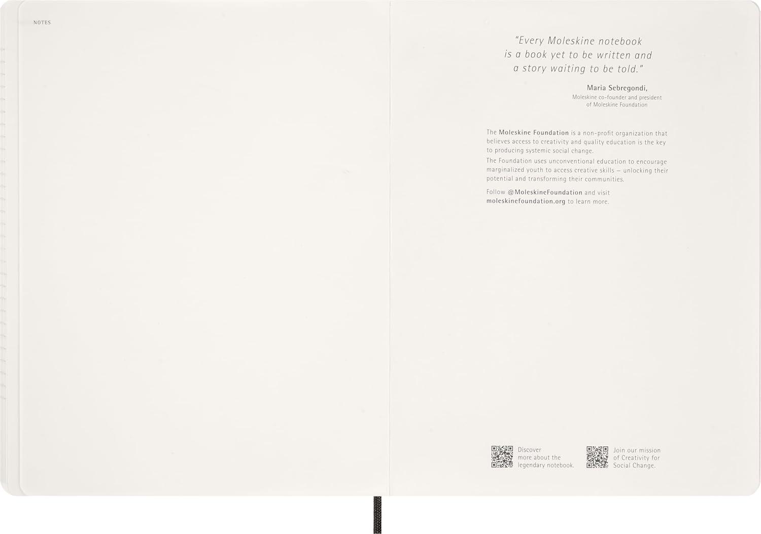 imageMoleskine 2026 15Month Essential Planner Soft Cover Weekly Vertical XXL 85quot x 11quot Black 144 pages