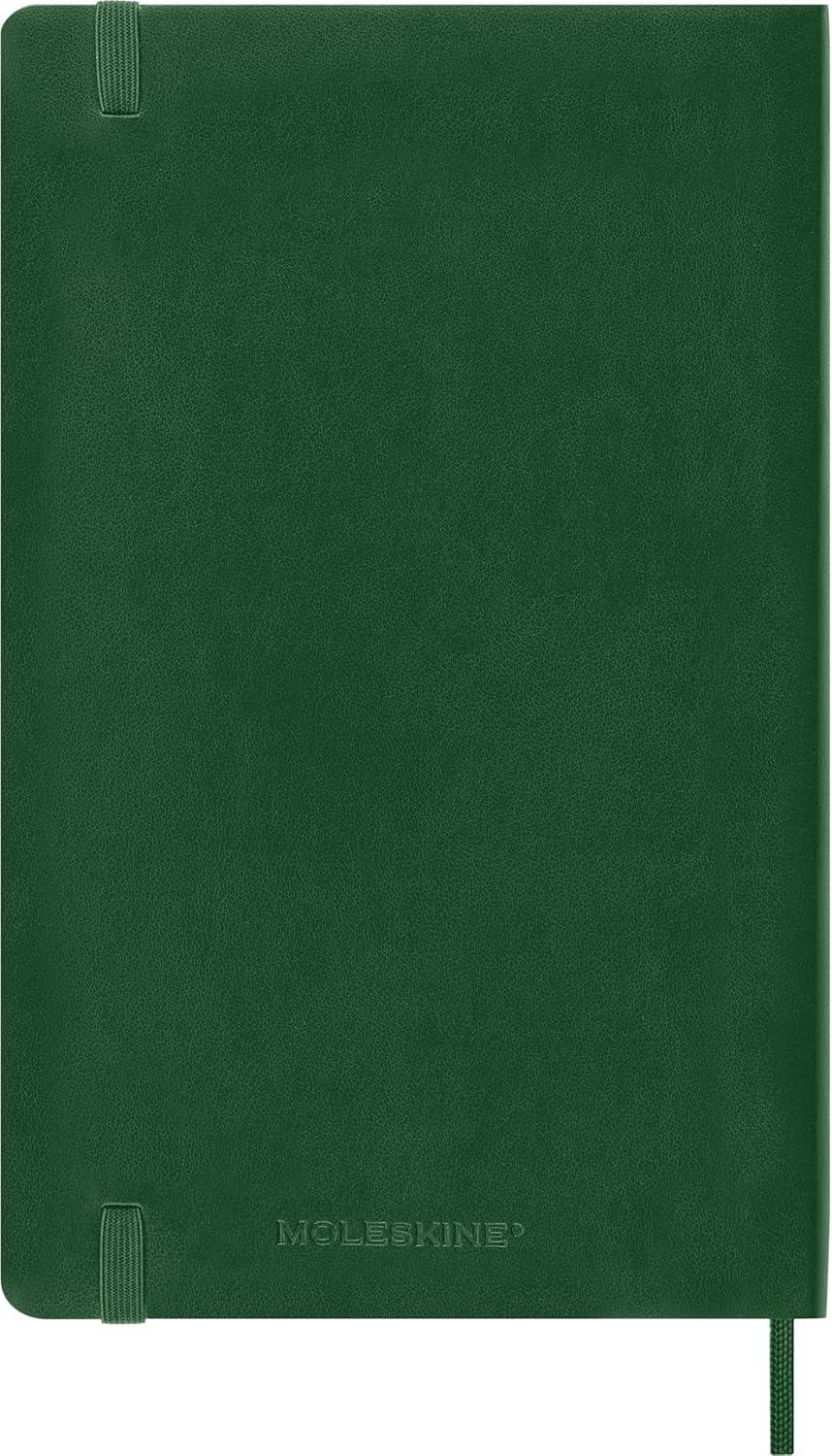 imageMoleskine Classic 12 Month 2026 Daily Planner Soft Cover Large 5quot x 825quot Myrtle Green 400 pages