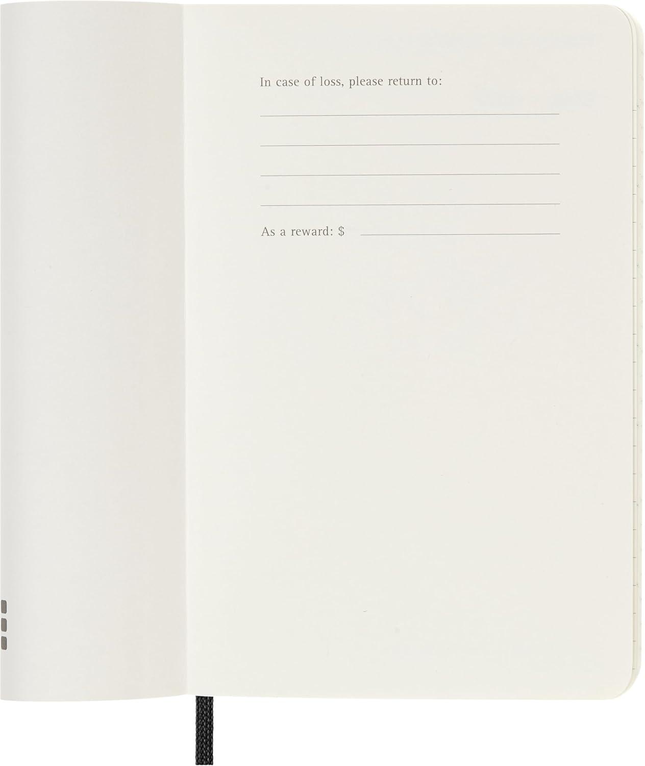 imageMoleskine Classic 12 Month 2026 Monthly Planner Soft Cover Pocket 35quot x 55quot Black 128 pages