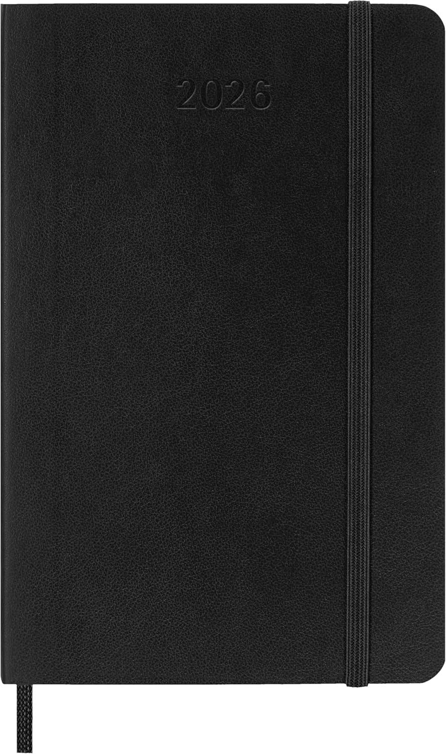 imageMoleskine Classic 12 Month 2026 Monthly Planner Soft Cover Pocket 35quot x 55quot Black 128 pages