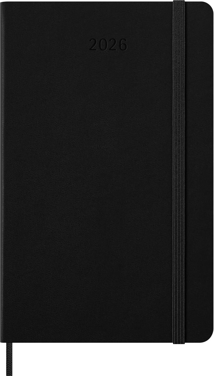 imageMoleskine Classic 12 Month 2026 Weekly Horizontal Planner Hard Cover Large 5quot x 825quot Black 144 pages