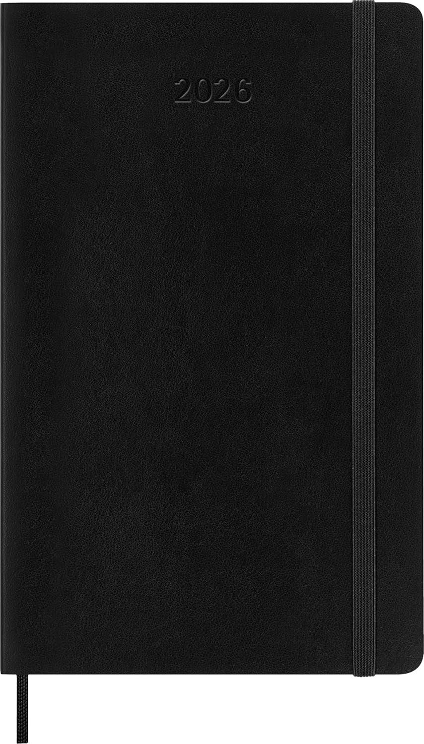 imageMoleskine Classic 12 Month 2026 Weekly Planner Soft Cover Large 5quot x 825quot Black 144 pages