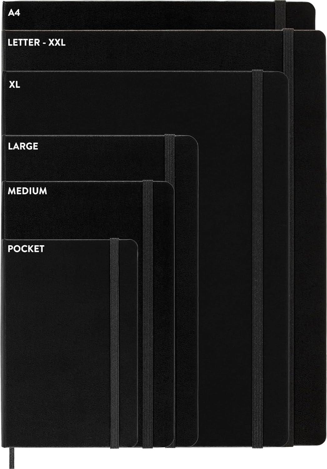 imageMoleskine Classic 18 Month 20252026 Weekly Planner Soft Cover Large 5quot x 825quot Black 208 pages