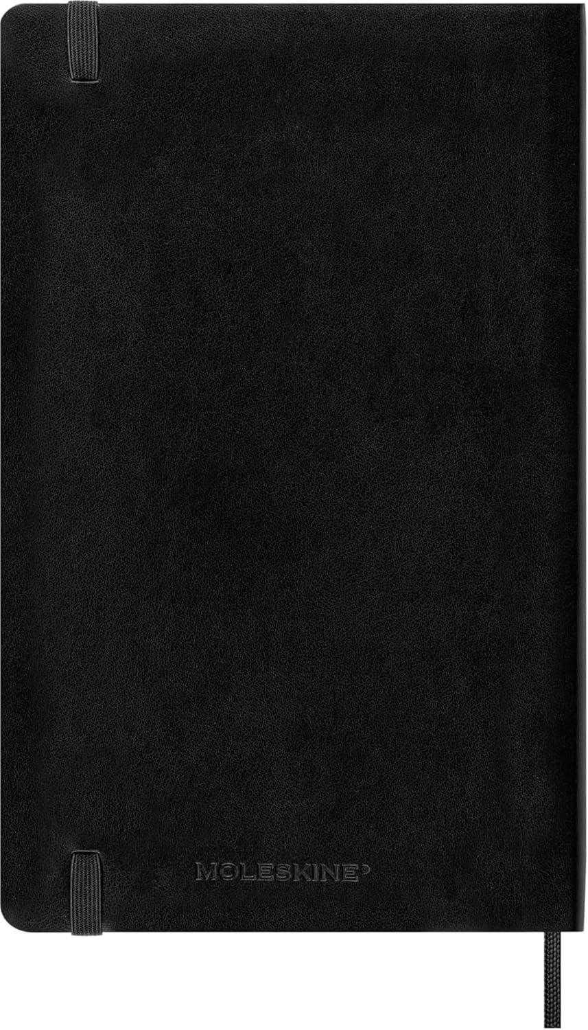 imageMoleskine Classic 18 Month 20252026 Weekly Planner Soft Cover Large 5quot x 825quot Black 208 pages