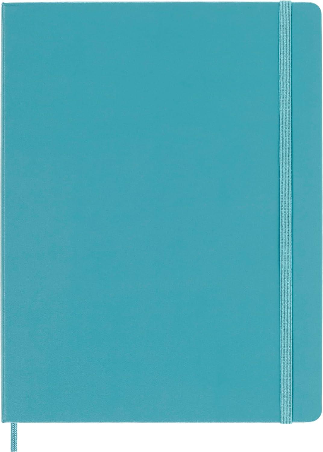 imageMoleskine Classic Notebook Extra Large Plain Blue Reef Hard Cover 75 x 975