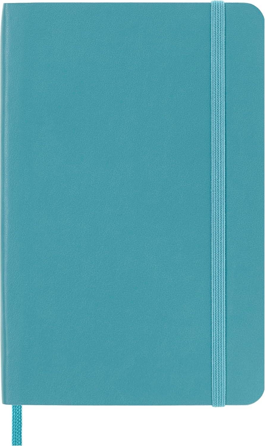 imageMoleskine Classic Notebook Soft Cover Pocket 35quot x 55quot PlainBlank Reef Blue 192 Pages