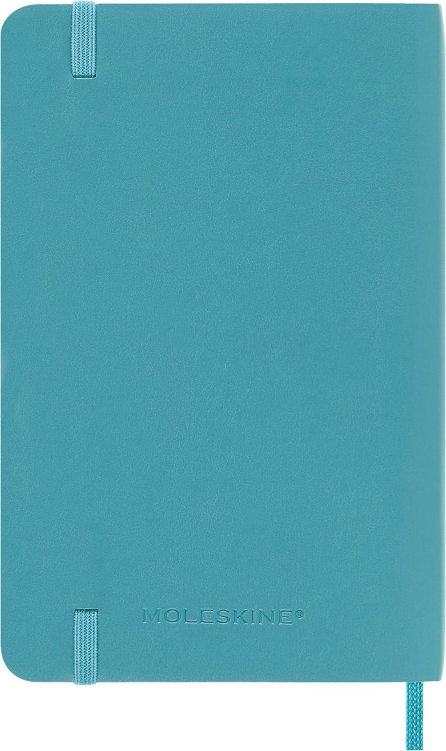 imageMoleskine Classic Notebook Soft Cover Pocket 35quot x 55quot PlainBlank Reef Blue 192 Pages