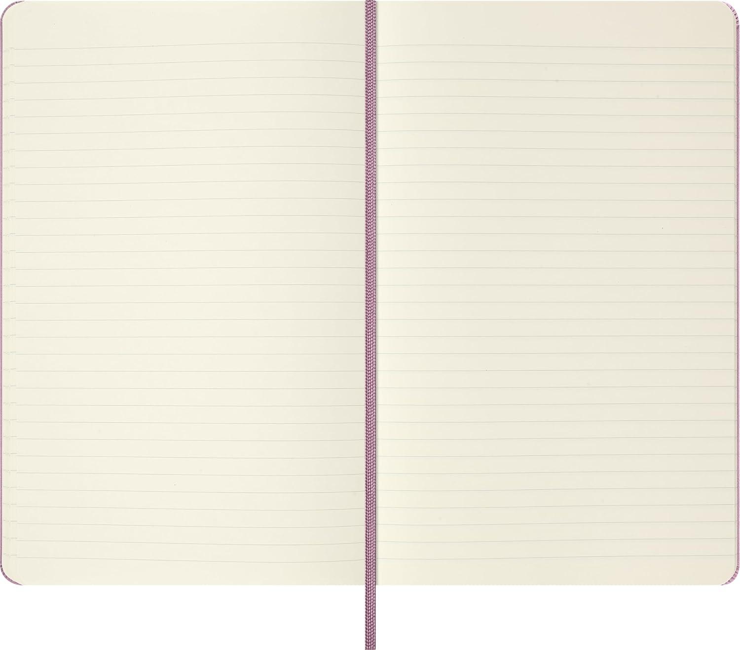 imageMoleskine Colored Patterned Notebook Hard Cover Large 5quot x 825quot RuledLined Majestic Pink 240 Pages