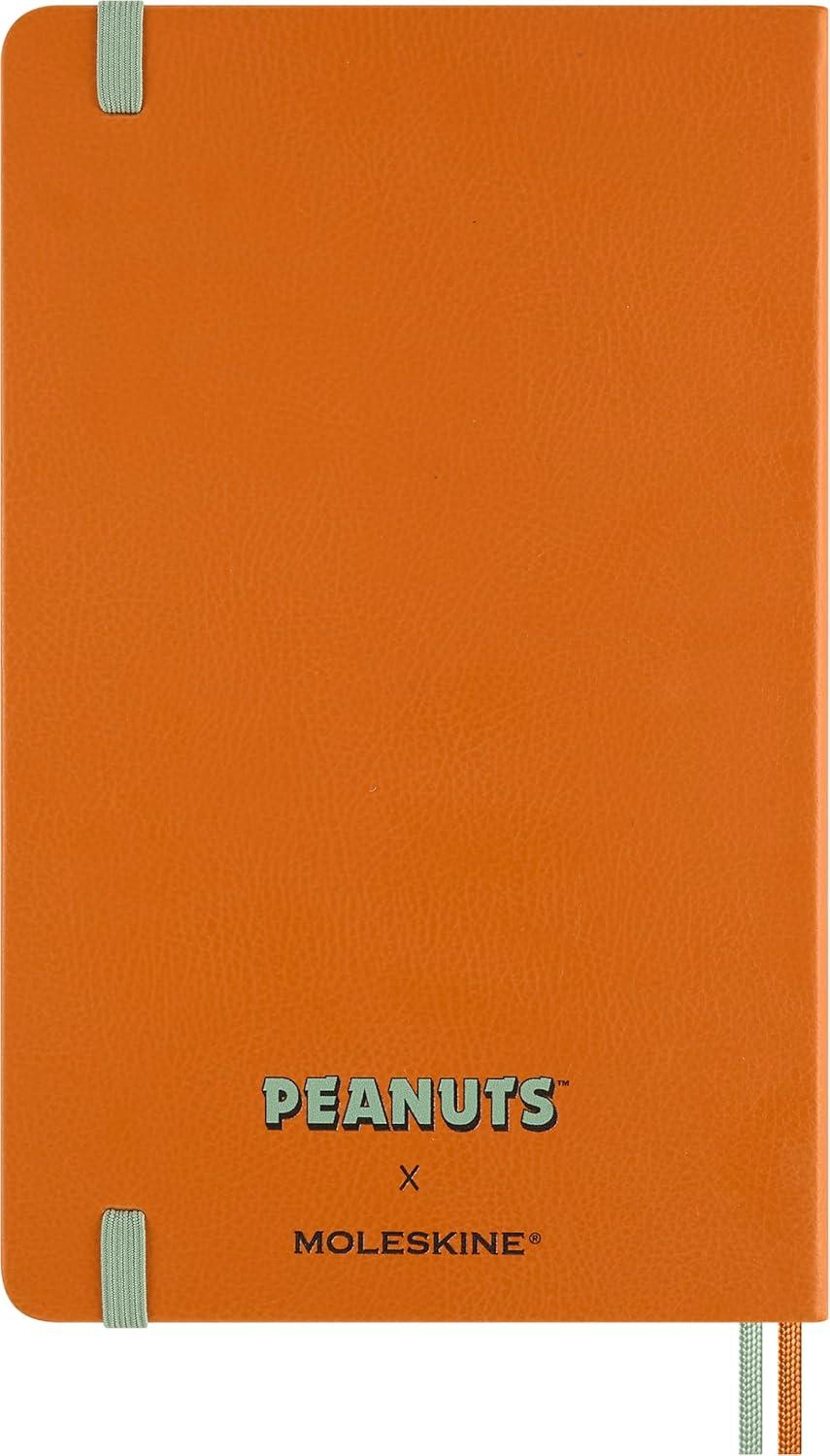 imageMoleskine Limited Edition Peanuts Snoopy 12 Month 2026 Weekly Planner Hard Cover Large 5quot x 825quot Cadmium Orange 208 pages
