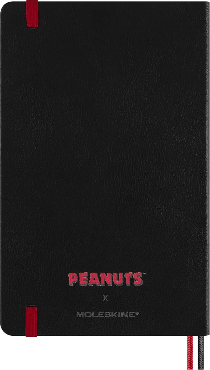 imageMoleskine Limited Edition Peanuts Snoopy Notebook Hard Cover Large 5quot x 825quot Ruled Black 176 pages