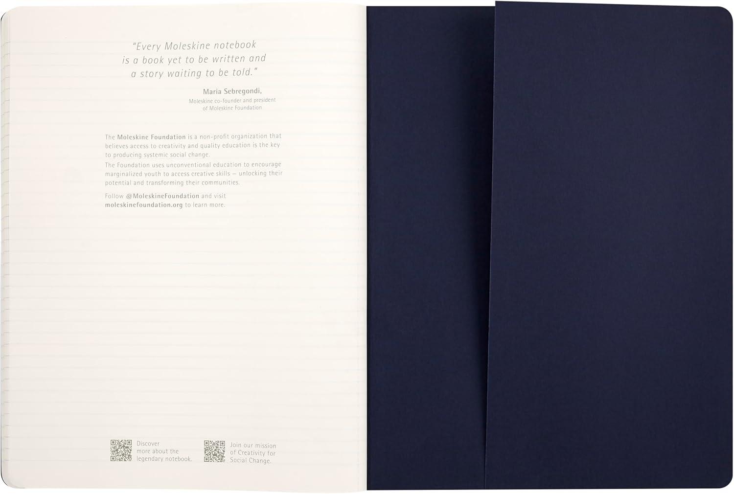 imageMoleskine Limited Edition Sakura 2025 Cahier Journal Soft Cover XL 75quot x 975quot Ruled Cherry Blossoms 120 pages