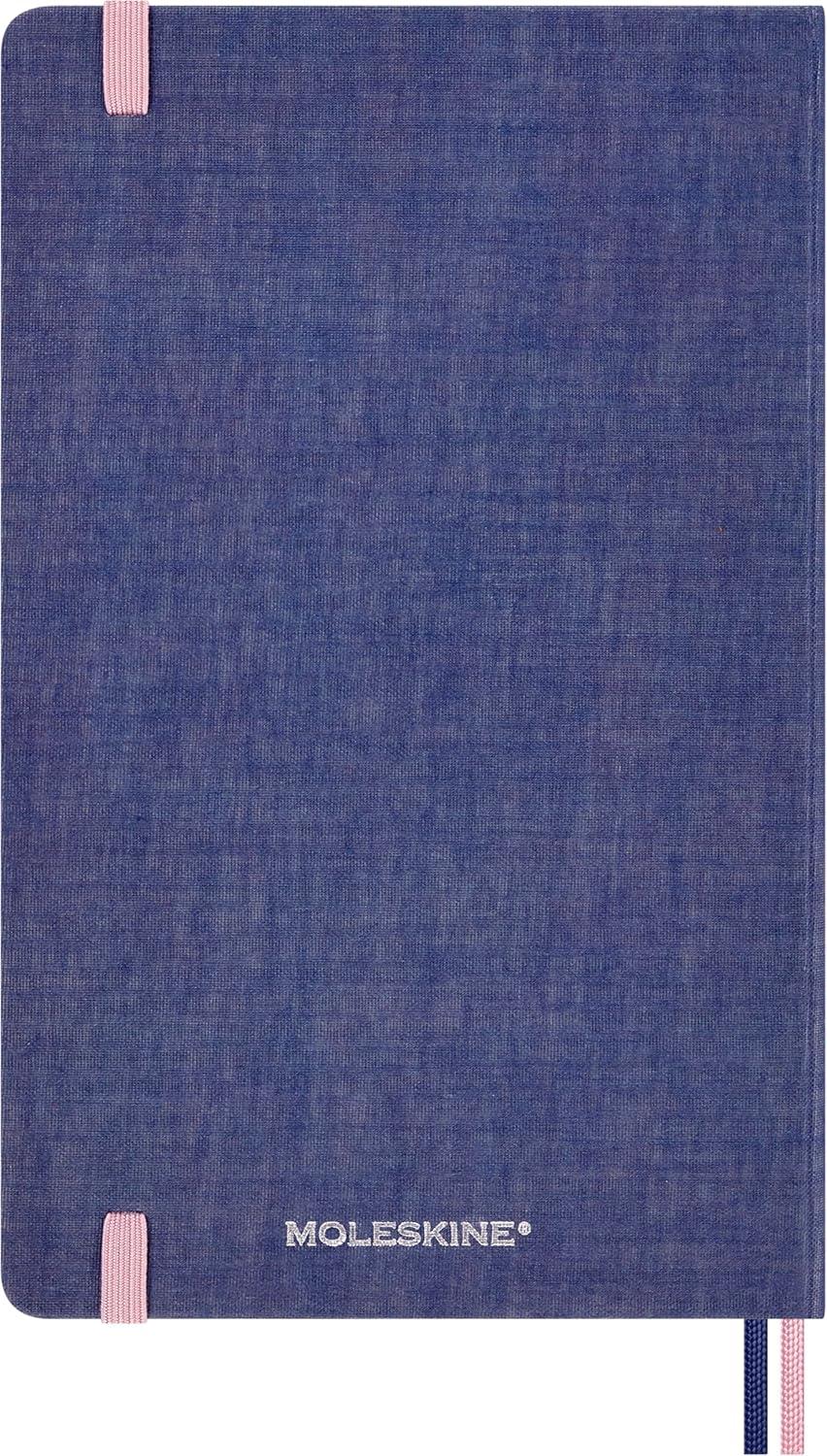 imageMoleskine Limited Edition Sakura 2025 Notebook Hard Cover Large 5quot x 825quot Ruled Cherry Blossoms 176 pages Dark Blue