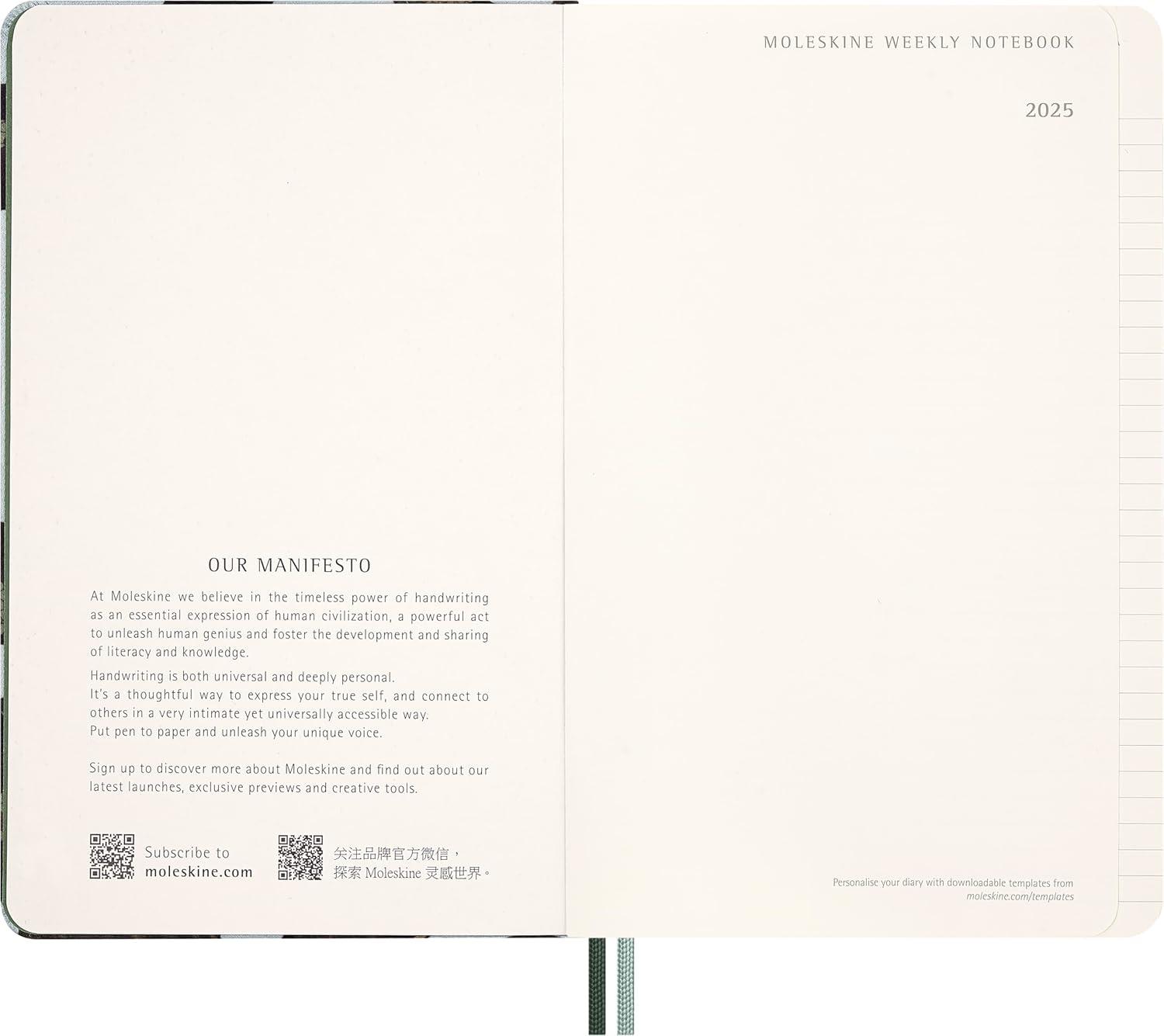 imageMoleskine Limited Edition Year of the Snake 12 Month 2025 Weekly Planner Hard Cover Large 5quot x 825quot Leaves 144 pages