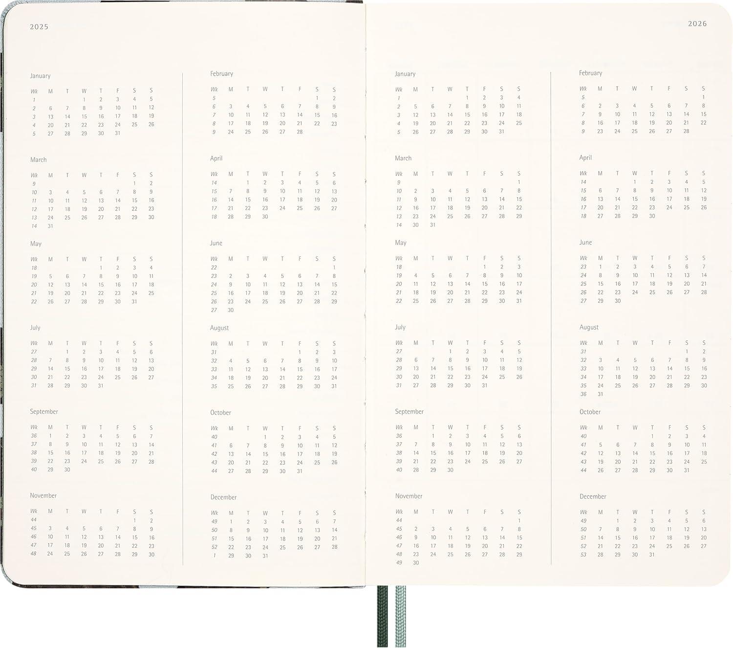 imageMoleskine Limited Edition Year of the Snake 12 Month 2025 Weekly Planner Hard Cover Large 5quot x 825quot Leaves 144 pages