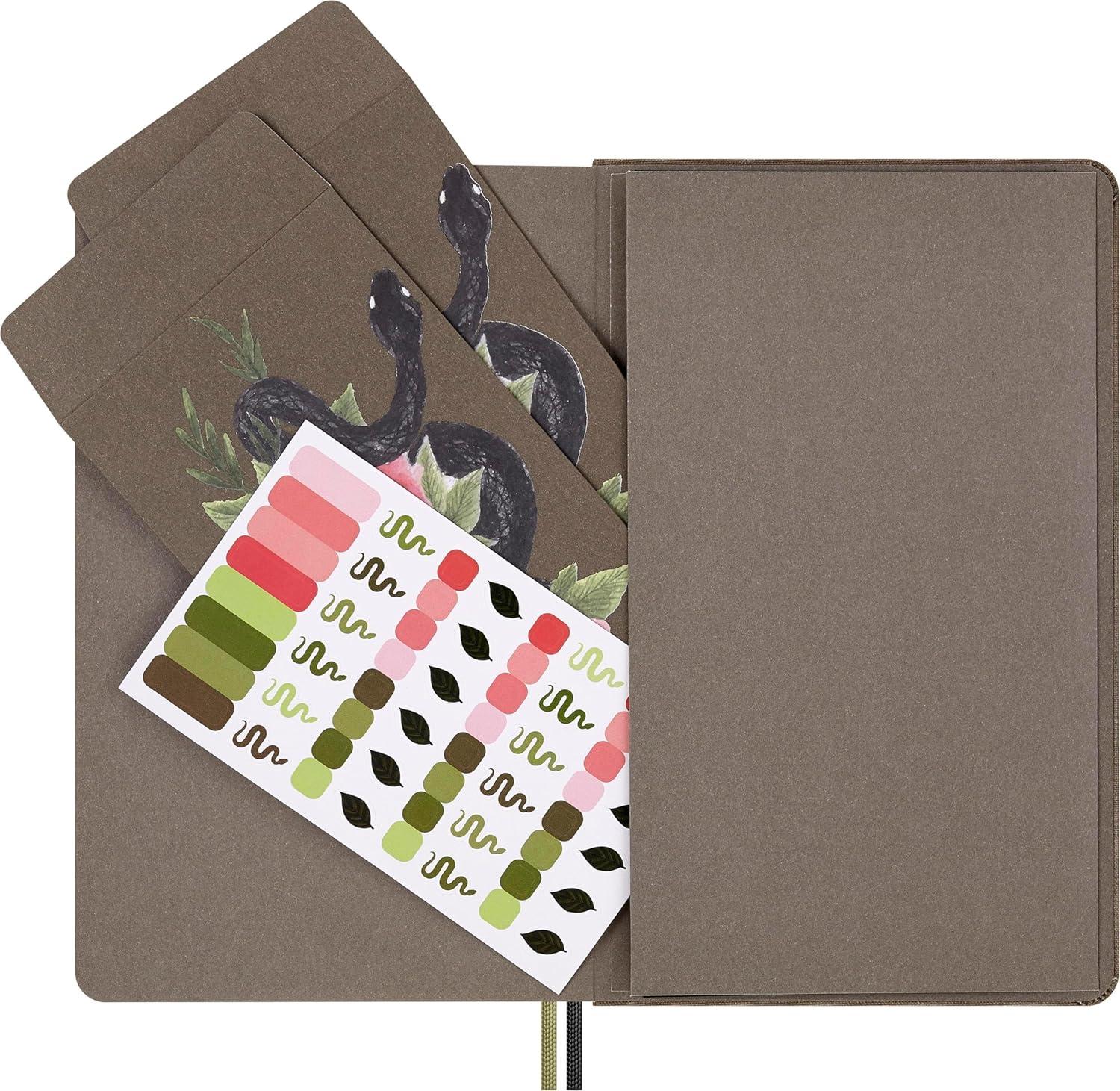 imageMoleskine Limited Edition Year of the Snake 2025 Notebook Hard Cover Large 5quot x 825quot Ruled Roses 176 pages