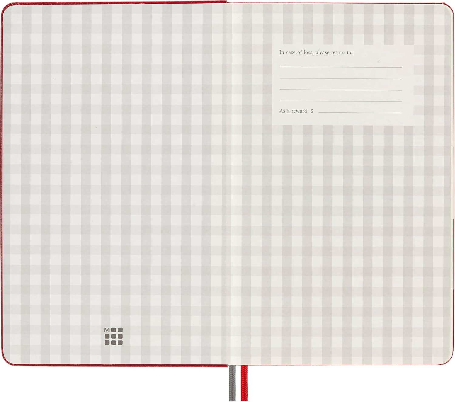 imageMoleskine Passion Journal Recipe Hard Cover Large 5quot x 825quot Scarlet Red 400 Pages