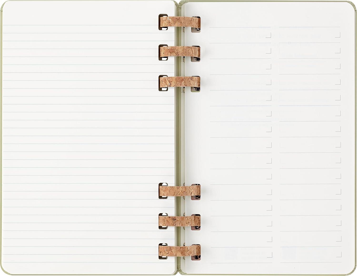 imageMoleskine Spiral 12 Month 20262026 Academic Year Planner Hard Cover Large 5quot x 825quot Kiwi 200 pages