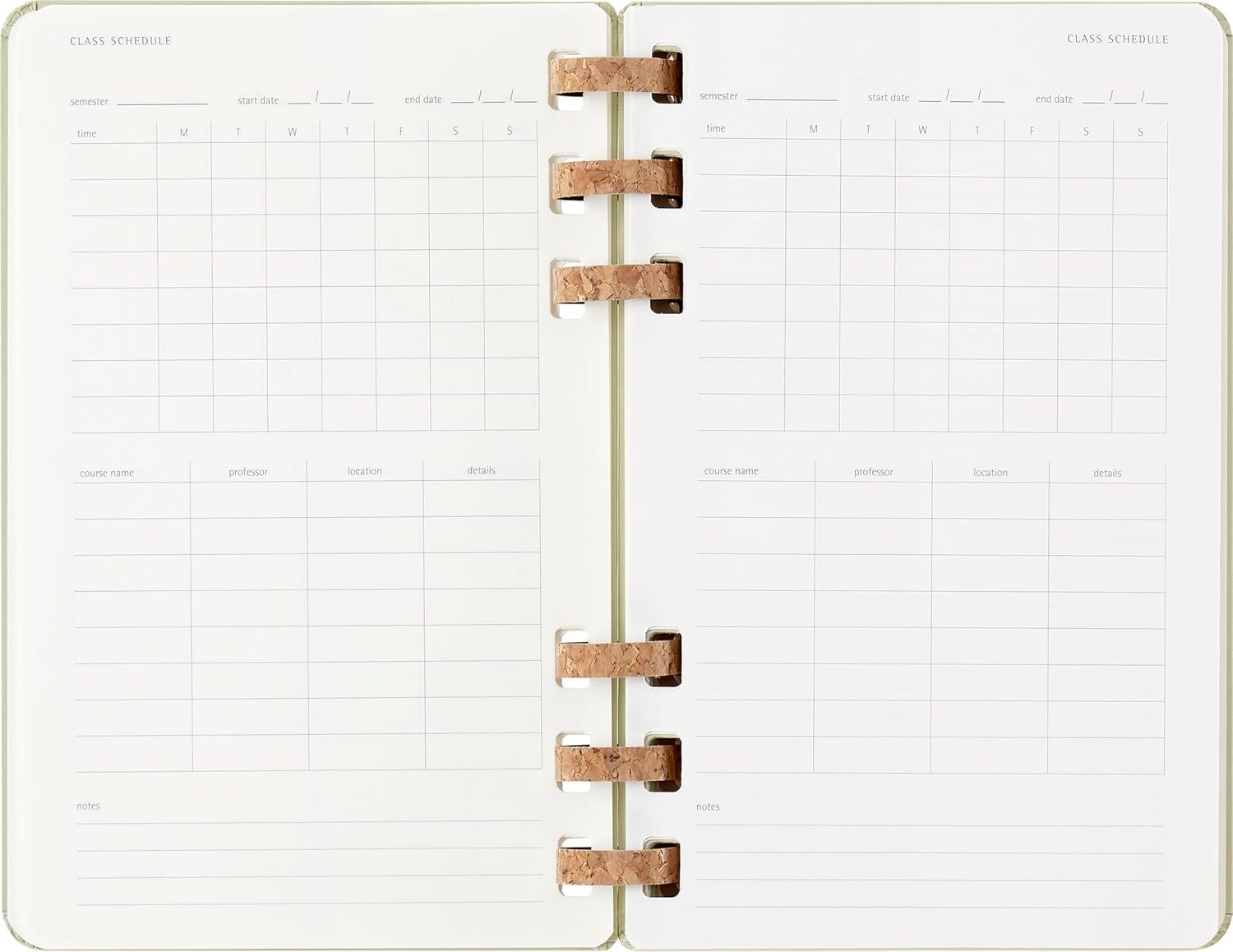 imageMoleskine Spiral 12 Month 20262026 Academic Year Planner Hard Cover Large 5quot x 825quot Kiwi 200 pages