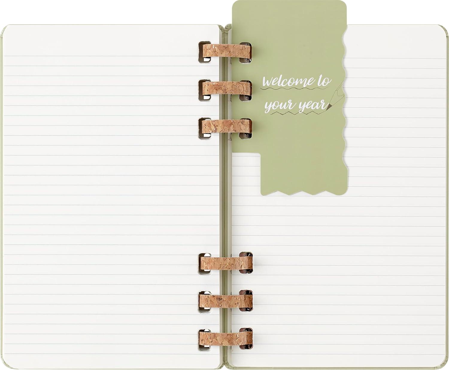imageMoleskine Spiral 12 Month 20262026 Academic Year Planner Hard Cover Large 5quot x 825quot Kiwi 200 pages