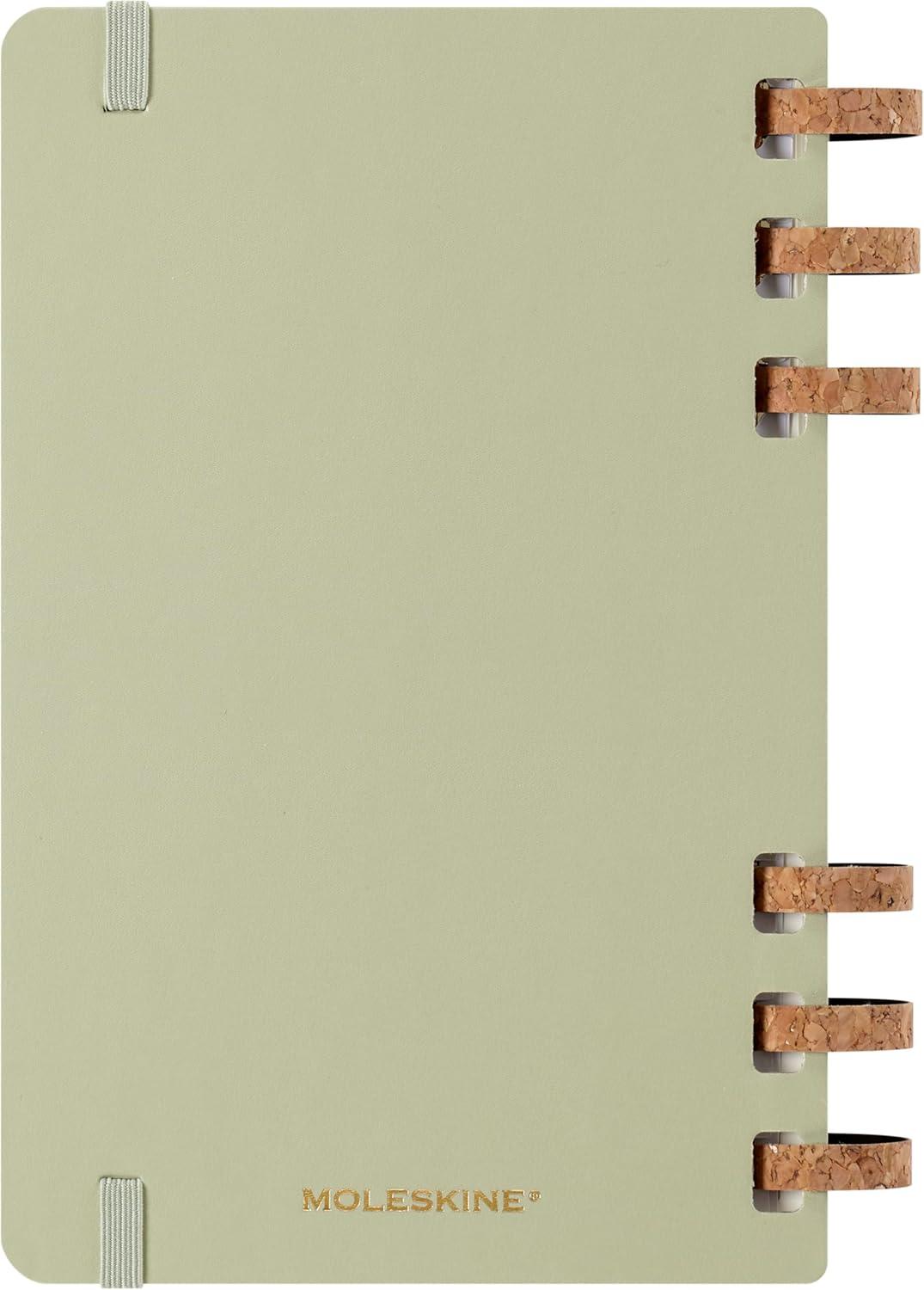 imageMoleskine Spiral 12 Month 20262026 Academic Year Planner Hard Cover Large 5quot x 825quot Kiwi 200 pages