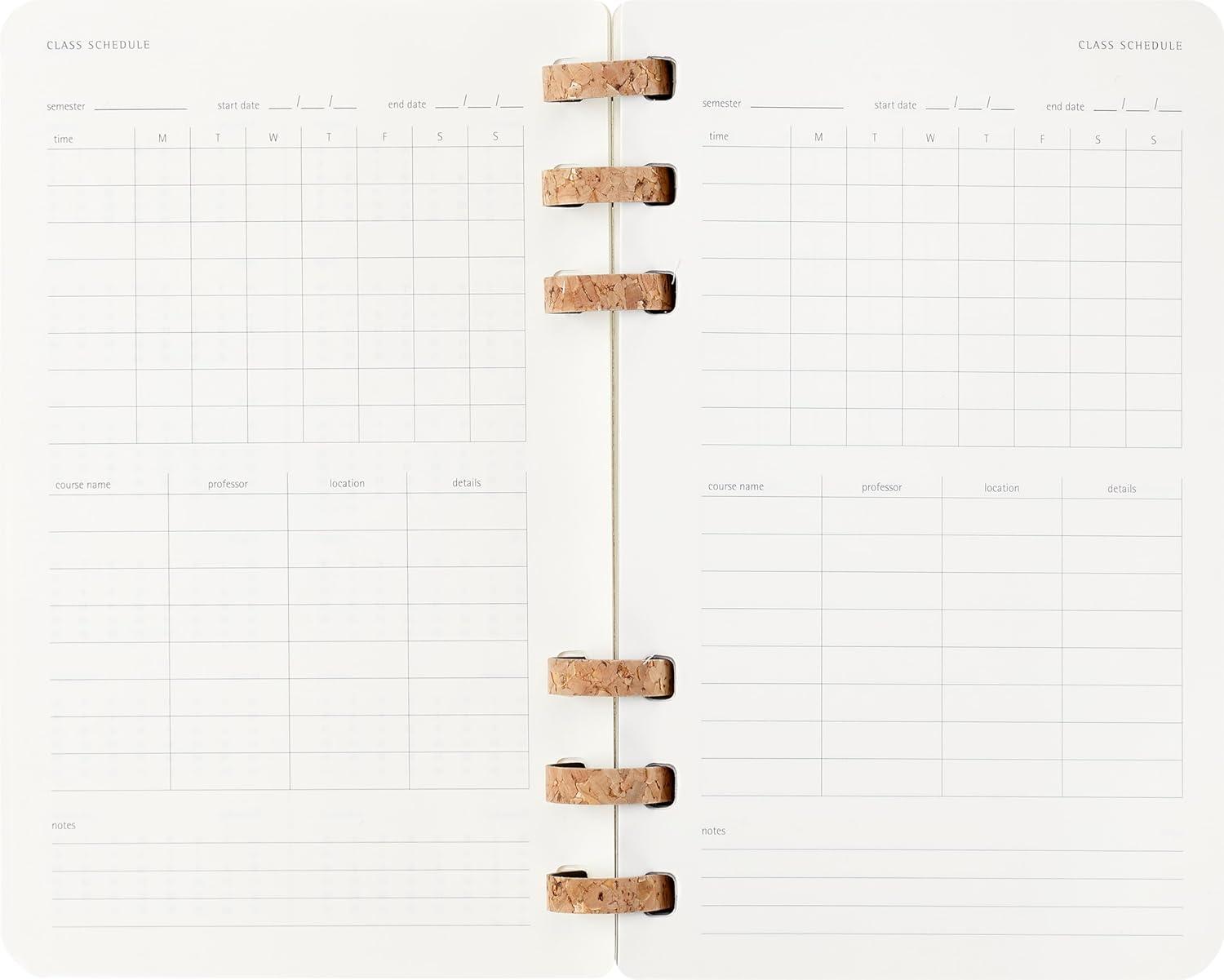 imageMoleskine Spiral 12 Month 20262026 Academic Year Planner Soft Cover Large 5quot x 825quot Black 200 pages