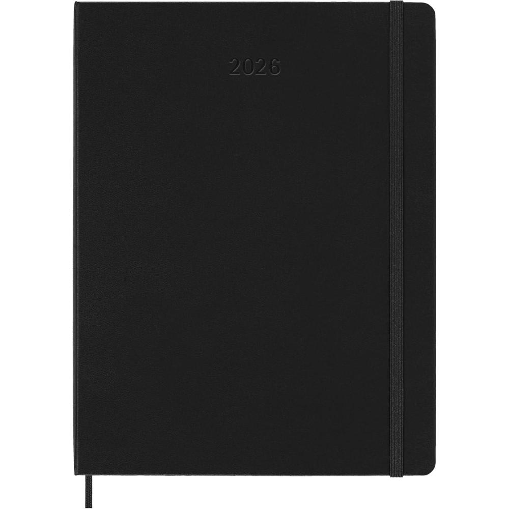 imageMoleskine 12 Month 2026 PRO Smart Weekly Vertical Planner Hard Cover XL 75quot x 95quot Black Compatible with Moleskine Smart Pen Smart Set Sold SeparatelyExtra Large