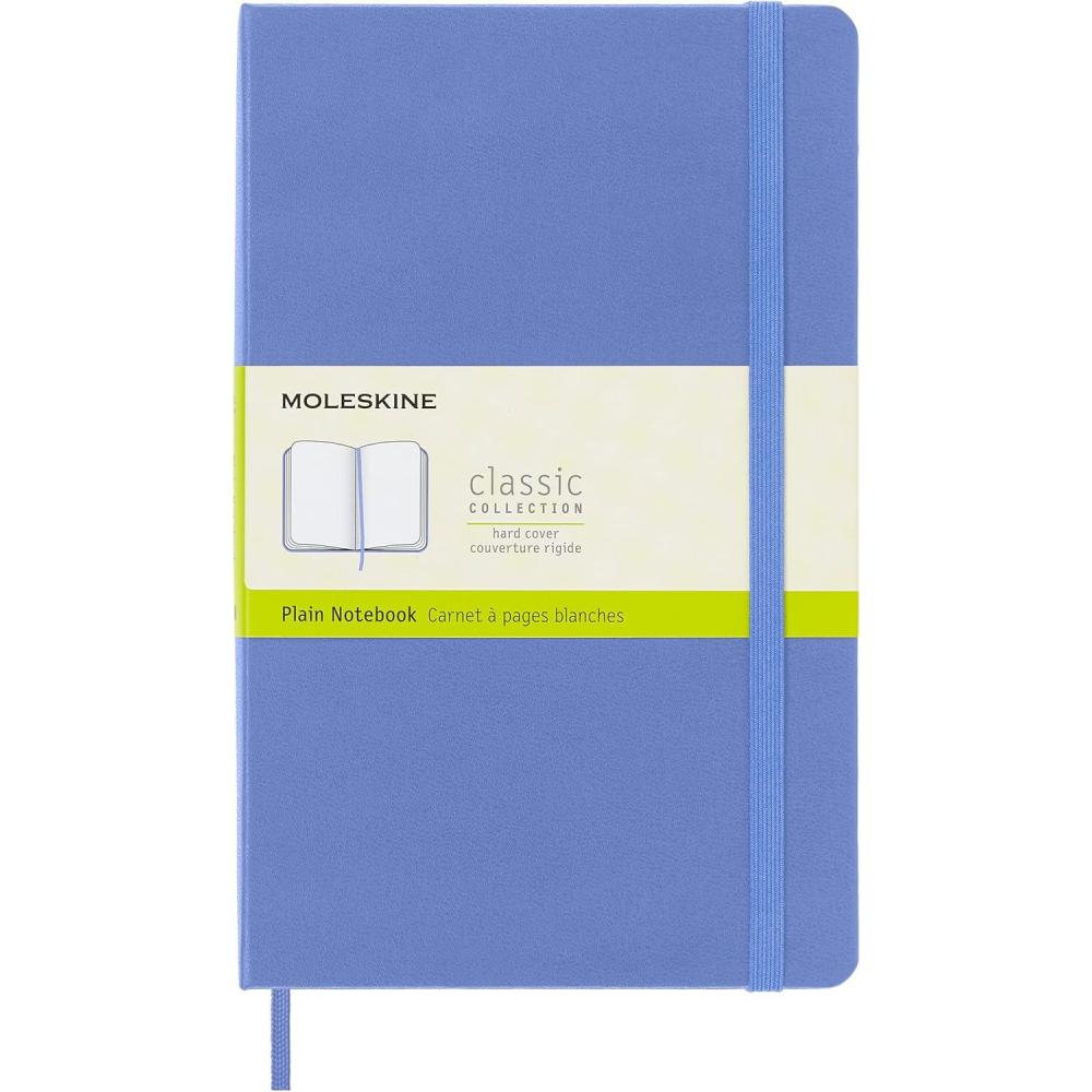 imageMoleskine Classic Notebook Large Plain Hydrangea Blue Hard Cover 5 x 825