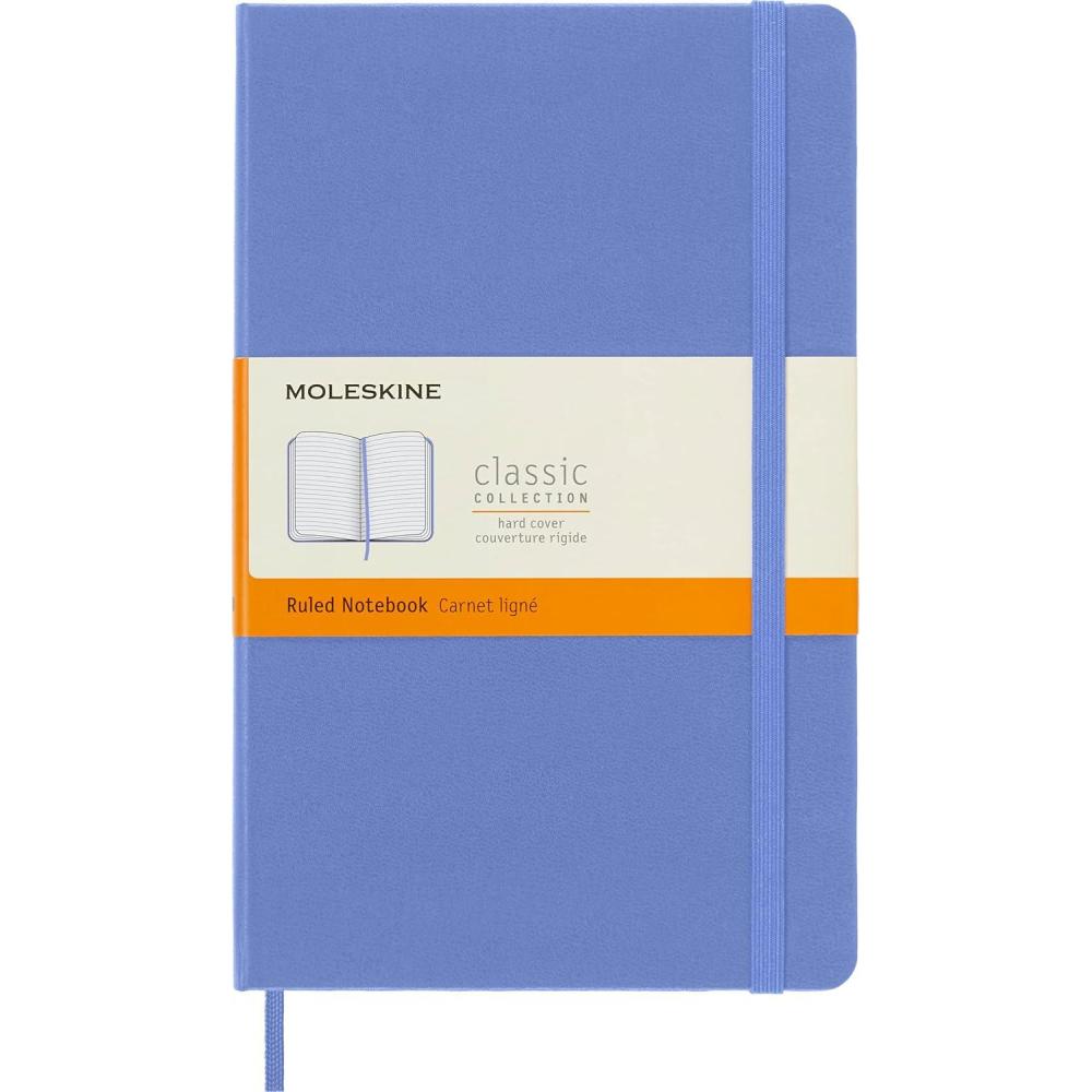 imageMoleskine Classic Notebook Large Ruled Hydrangea Blue Hard Cover 5 X 825