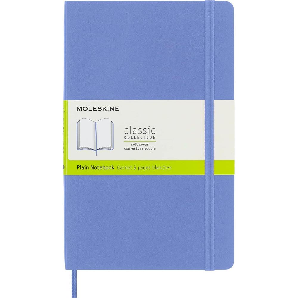 imageMoleskine Classic Notebook Soft Cover Pocket 35quot x 55quot PlainBlank Hydrangea Blue 192 PagesHydrangea Blue