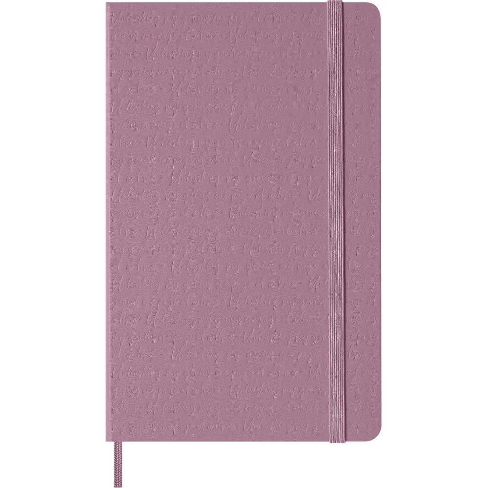 imageMoleskine Colored Patterned Notebook Hard Cover Large 5quot x 825quot RuledLined Majestic Pink 240 Pages