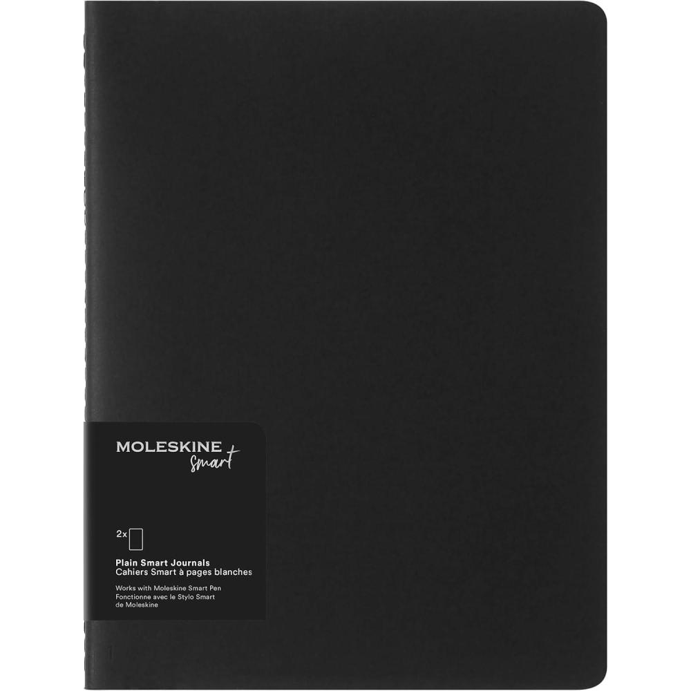 imageMoleskine Smart Cahier Journal Extra Large Plain Black Soft Cover 75 x 10