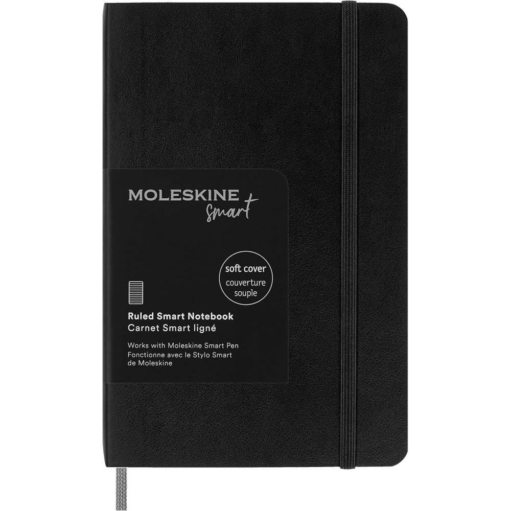 imageMoleskine Smart Notebook Large Plain Sapphire Blue Soft Cover 5 x 825Black