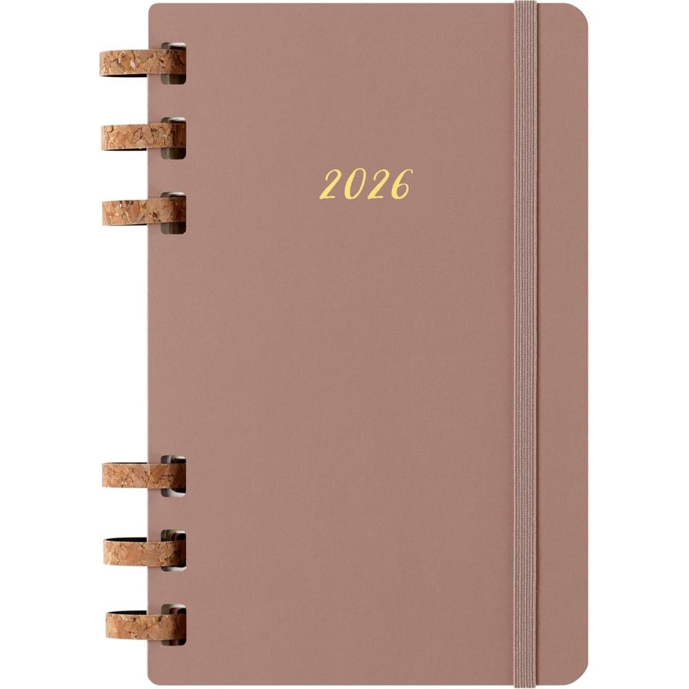 imageMoleskine Spiral 12 Month 2026 Solar Year Planner Hard Cover Large 5quot x 825quot Almond 200 pages