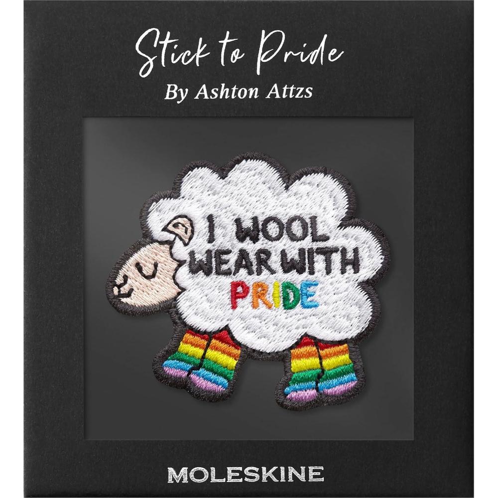imageMoleskine Stick to Pride I Wool Wear with Pride Stickon Patch by Ashton Attzs
